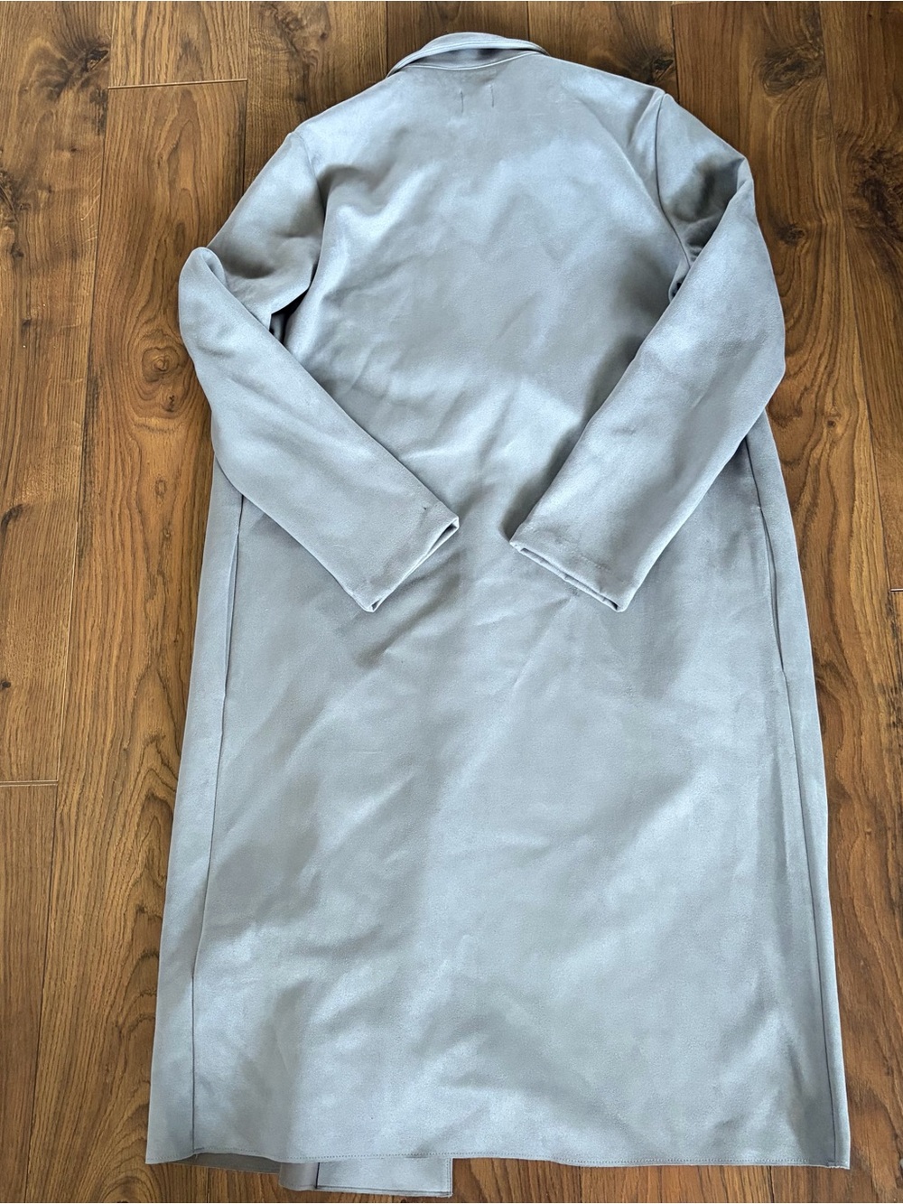 NWT Women’s Zara Medium Long Coat Jacket Gray - Picture 5 of 5